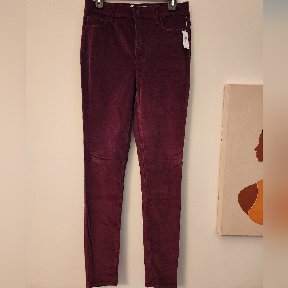 NEW Old Navy - High-Waisted Rockstar Super-Skinny Corduroy Pants - 8 LONG - Picture 2 of 8